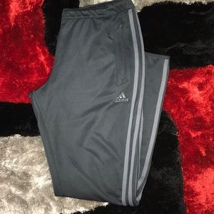 Adidas smoke gray woman track pants